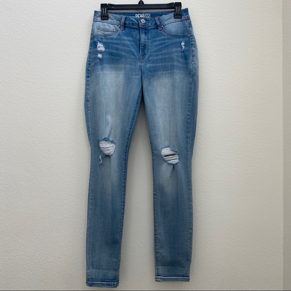 Rewash Brand Mid Rise Ripped Jeans